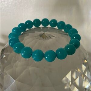 Natural Amazonite Bracelet | Radiant Teal Gemstone Energy Bead bracelet
